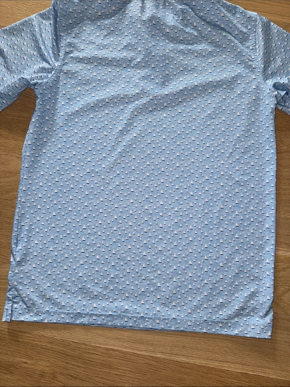 Vineyard Vines Boys Pale Blue Patterned Short-Sleeve Polo size YM - Picture 10 of 10